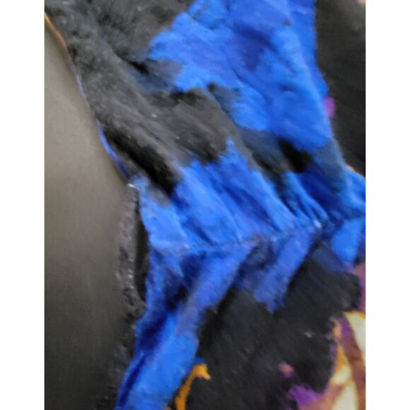 Twenty One Black Blue Floral Sleeveless Dress - Size Small - Picture 4 of 5